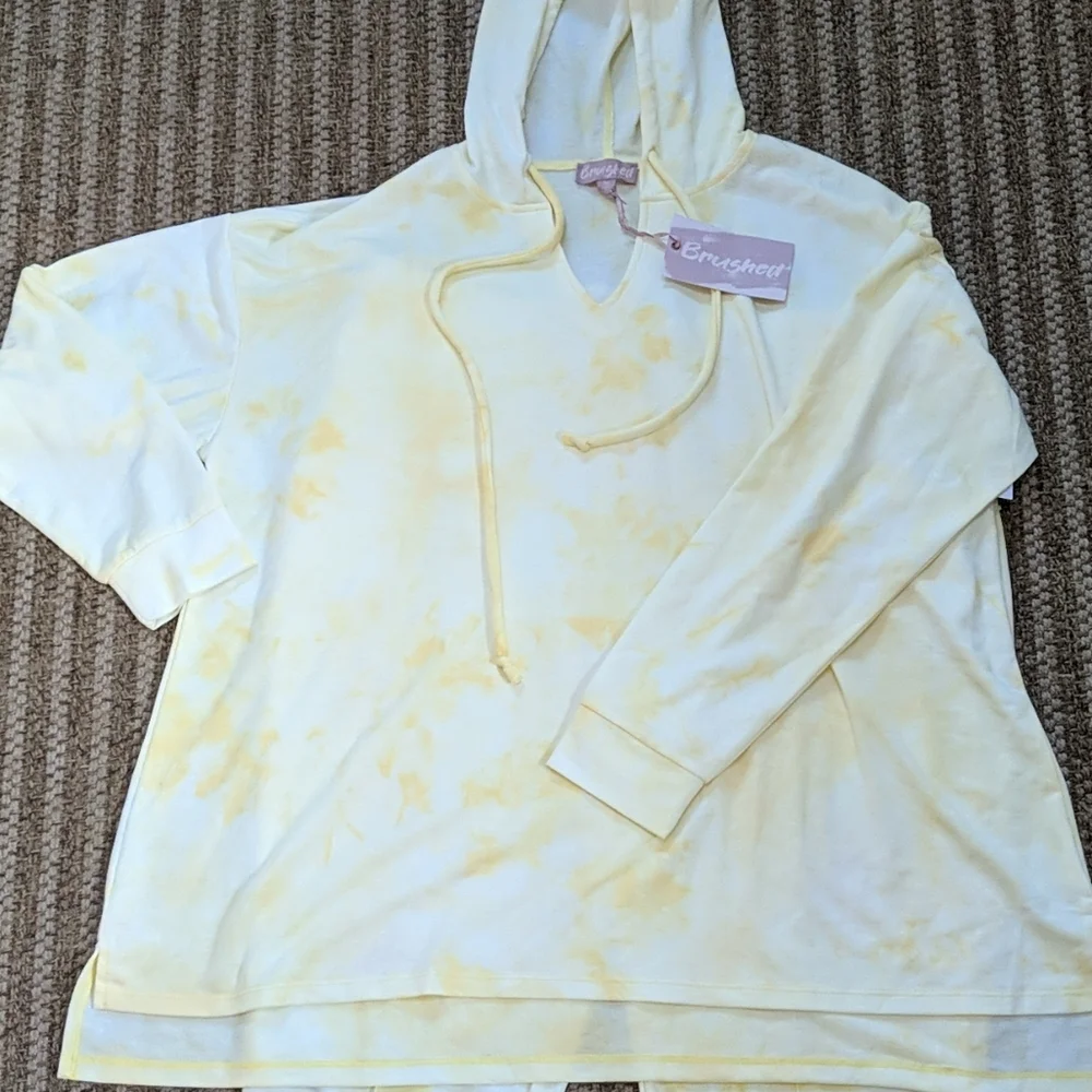 Brushed NEW Lounge Set Tie Dye Hoodie Pants 1X - Picture 2 of 13